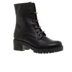 Boots MOURTZI BIKER LEATHER BOOTIES WITH DECORATIVE CHAIN
