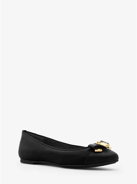 Shoes Offers MICHAEL KORS ALICE LEATHER BALLERINAS