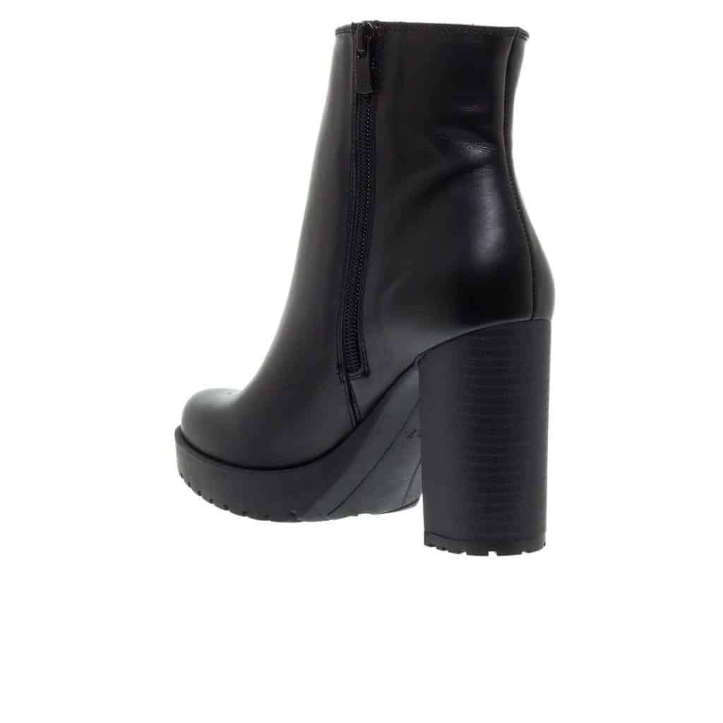 Boots MOURTZI LEATHER BOOTIES WITH ZIPPER