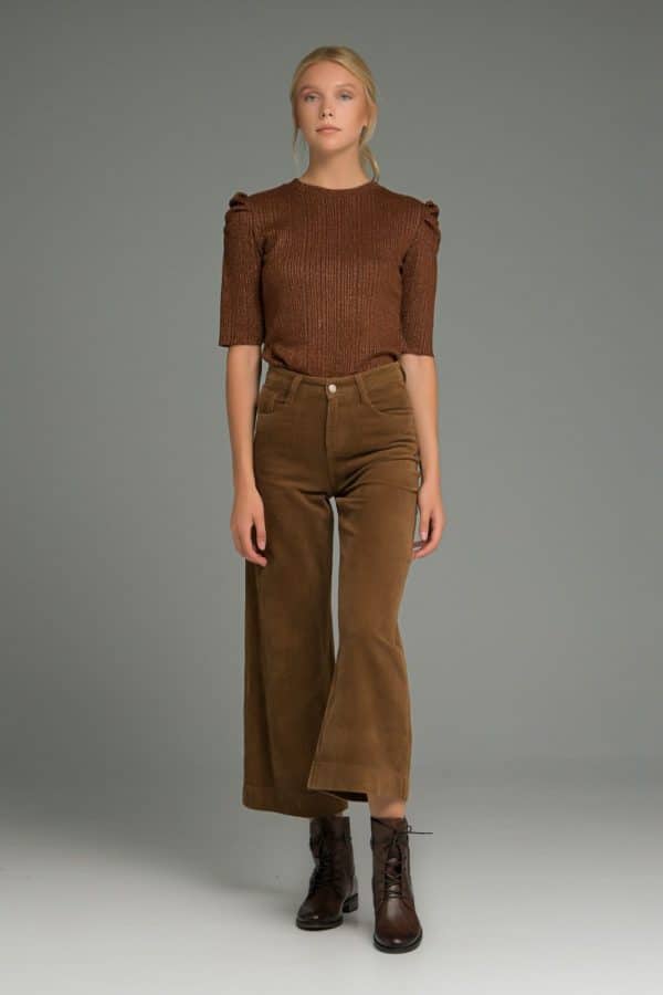Long Sleeeved CMANOLO CHOCOLATE BLOUSE