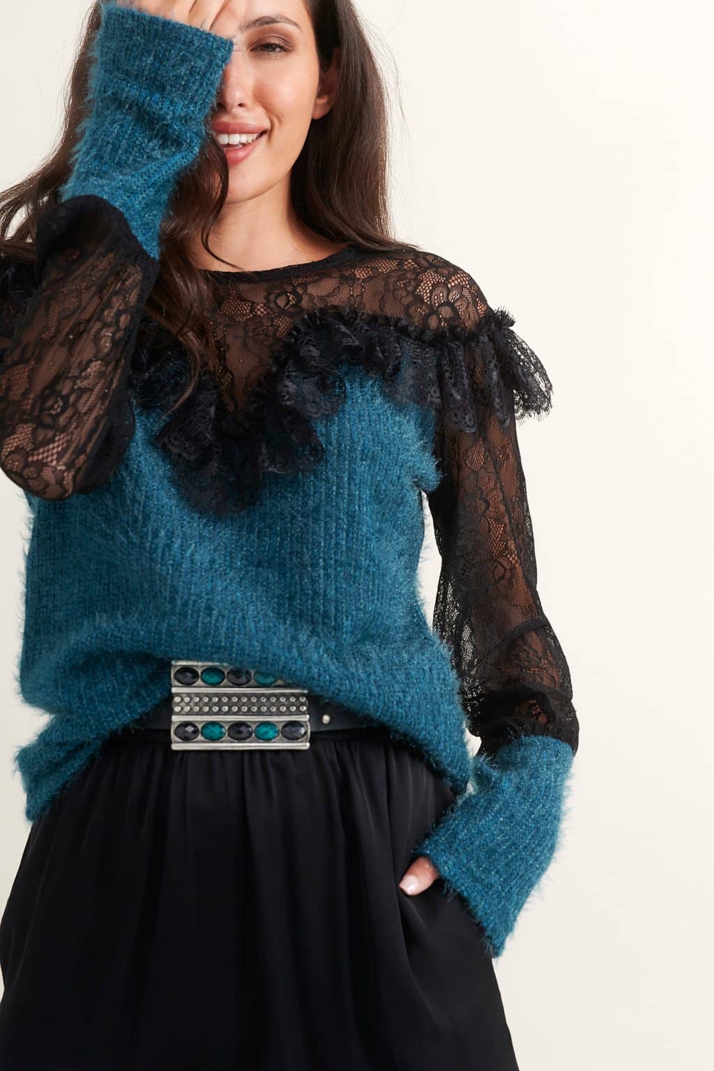 Clothing LACE KNITTED SWEATER