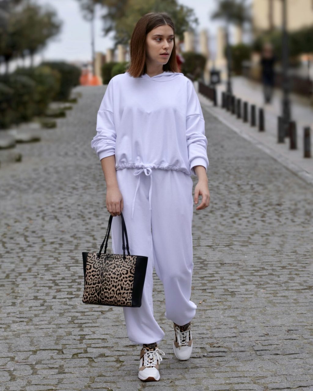 Clothing WHITE JUMPSUIT WITH HOOD
