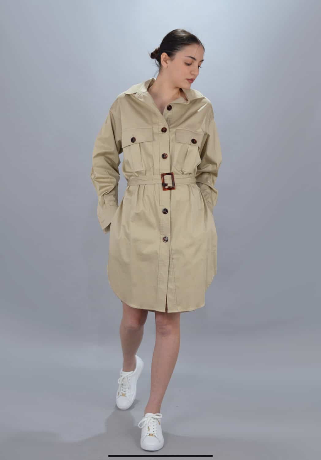 Collection Spring - Summer 2021 CMANOLO SAFARI TRENCH COAT