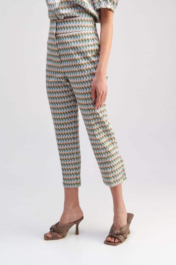 Collection Spring - Summer 2021 MY TIFFANY HIGH-RISE PRINTED PANTS