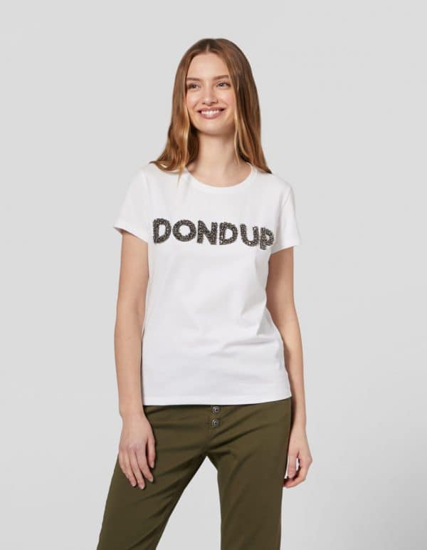 Clothing DONDUP SLIM-FIT T-SHIRT IN STRETCH JERSEY