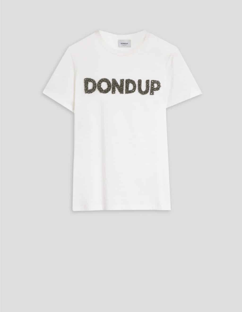 Clothing DONDUP SLIM-FIT T-SHIRT IN STRETCH JERSEY