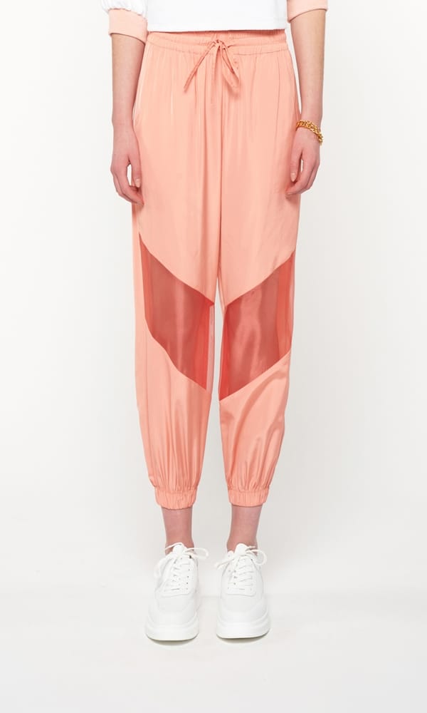 Collection Spring - Summer 2021 WE ARE TRACKSUIT PANTS ORGANZA DETAILED