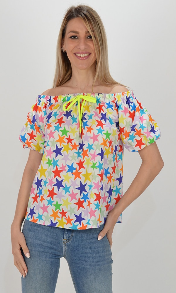 Clothing IMPERIAL COLORFUL STARS BLOUSE