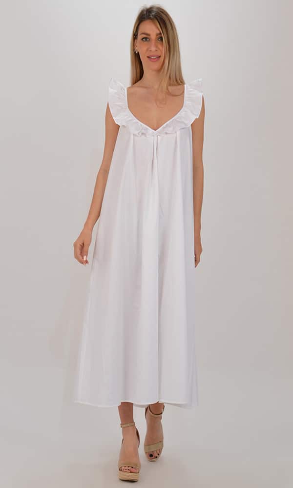 Clothing DEVOTION MIDI DARCY DRESS WHITE