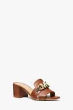 Default MICHAEL KORS IZZY LEATHER LOGO MULES