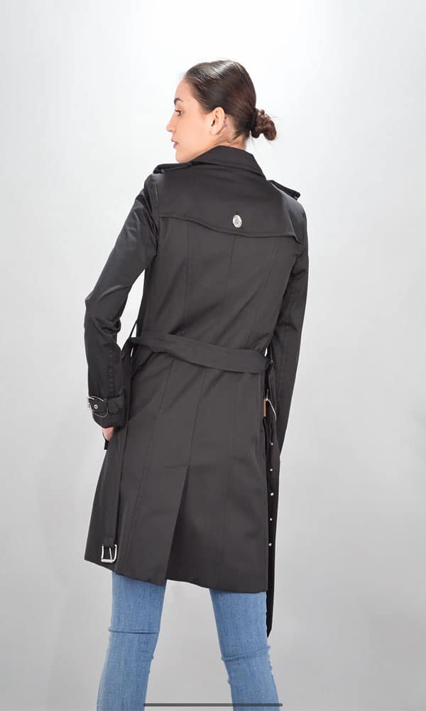 Clothing MICHAEL KORS BLACK TRENCH COAT
