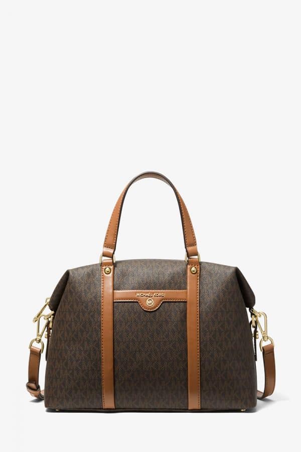 Shoulder Bags MICHAEL KORS BEG MEDIUM LOGO SATCHEL
