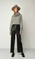 Trousers BLACK&BLACK LEATHER PANTS