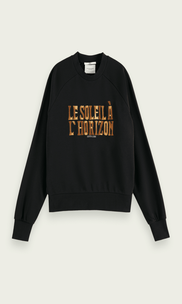 Hoodies SCOTCH & SODA GOLD LETTERS SWEATER