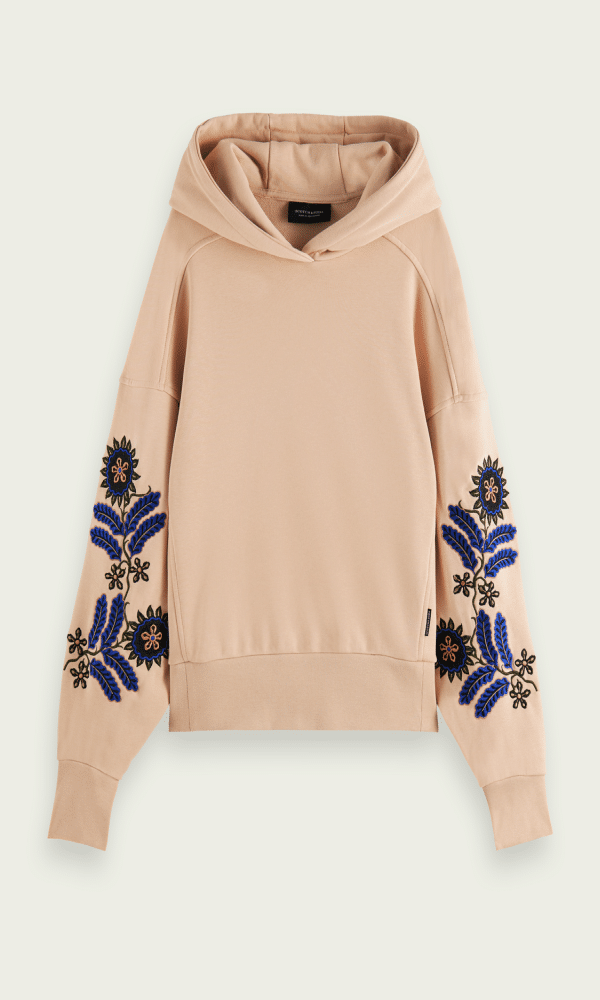 Clothing SCOTCH & SODA EMBROIDERY SLEEVE SWEATER