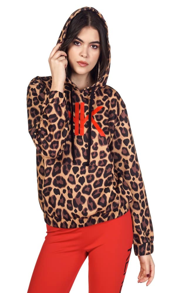 Clothing KENDALL AND KYLIE LEOPARD HOODIES