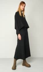 Trousers BLACK&BLACK KNITTED CROP PANTS
