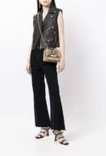 Michael Kors Jade Xs Gusset Crossbody Leather Bag