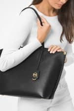 Michael Kors Jane Large Shopper Pebbled Leather Bag