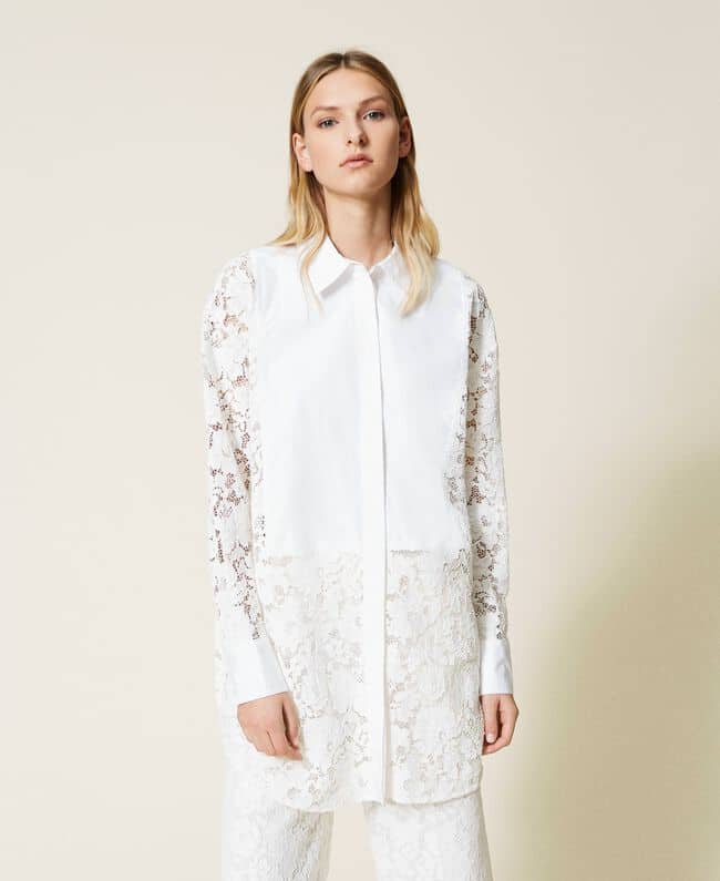 Spring summer 2022 Twinset lace shirt