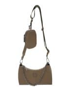 Kendall And Kylie Taupe Haisley Crossbody Bag