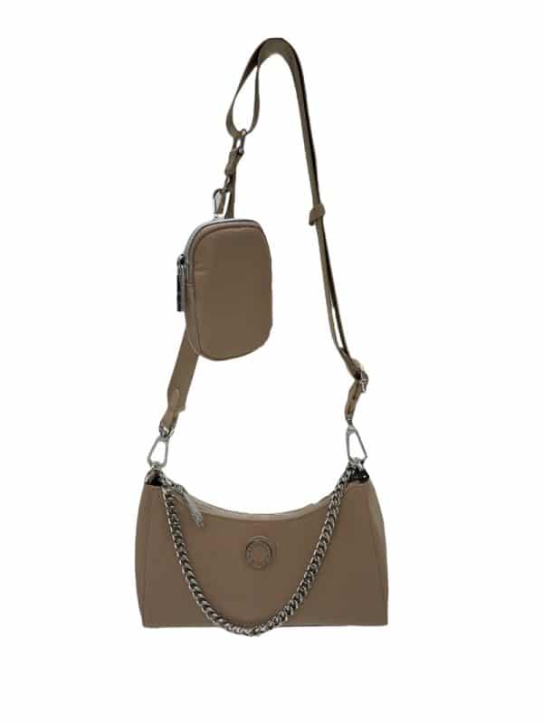 Spring summer 2022 KENDALL AND KYLIE TAUPE HAISLEY CROSSBODY BAG