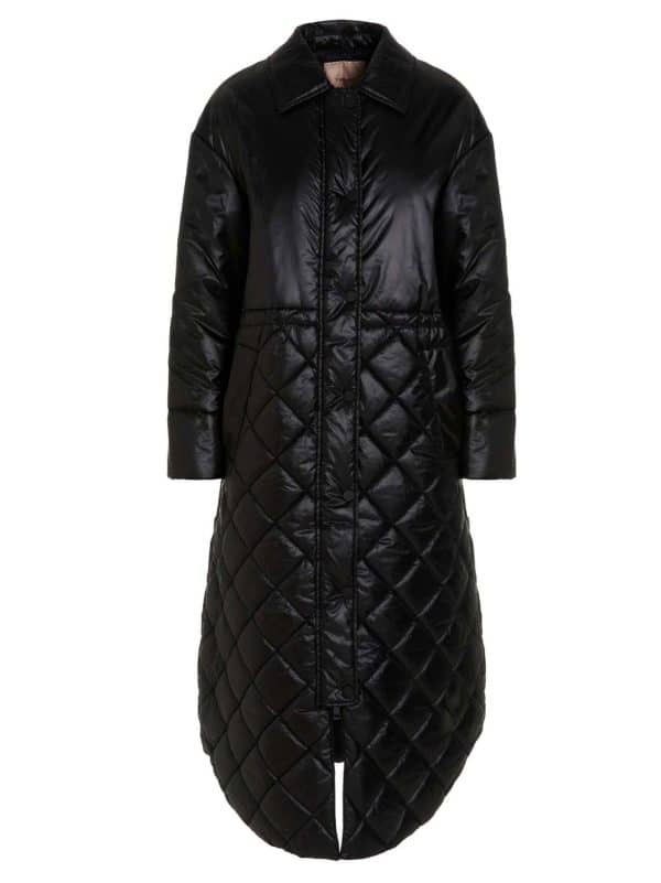 Clothing Twinset quilted black puffer