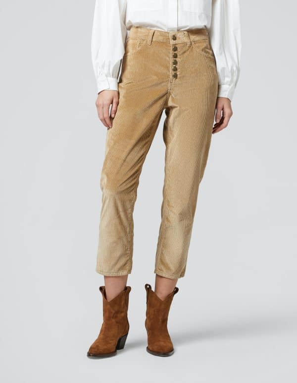 Trousers Dondup koons loose fit velvet trousers