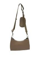 Kendall And Kylie Taupe Haisley Crossbody Bag