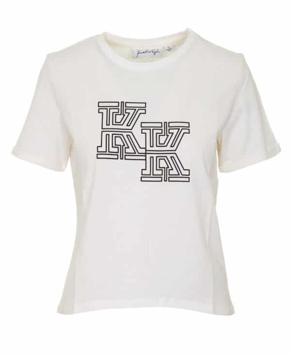 Clothing KENDALL AND KYLIE CROPPED LOGO T-SHIRT