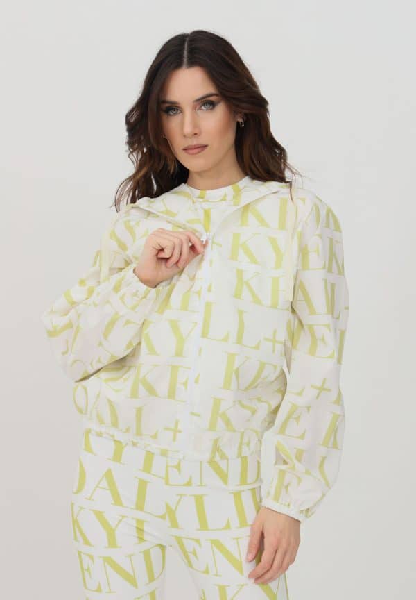 Clothing KENDALL AND KYLIE LOGO PRINT BOMBER WINDBREAKER