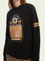Scotch & Soda Regular Fit Embroidered Graphic Sweatshirt