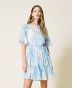 Twinset Dress With Toile De Jouy Floral Print