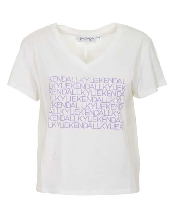 Clothing KENDALL AND KYLIE V CUT BASIC T-SHIRT