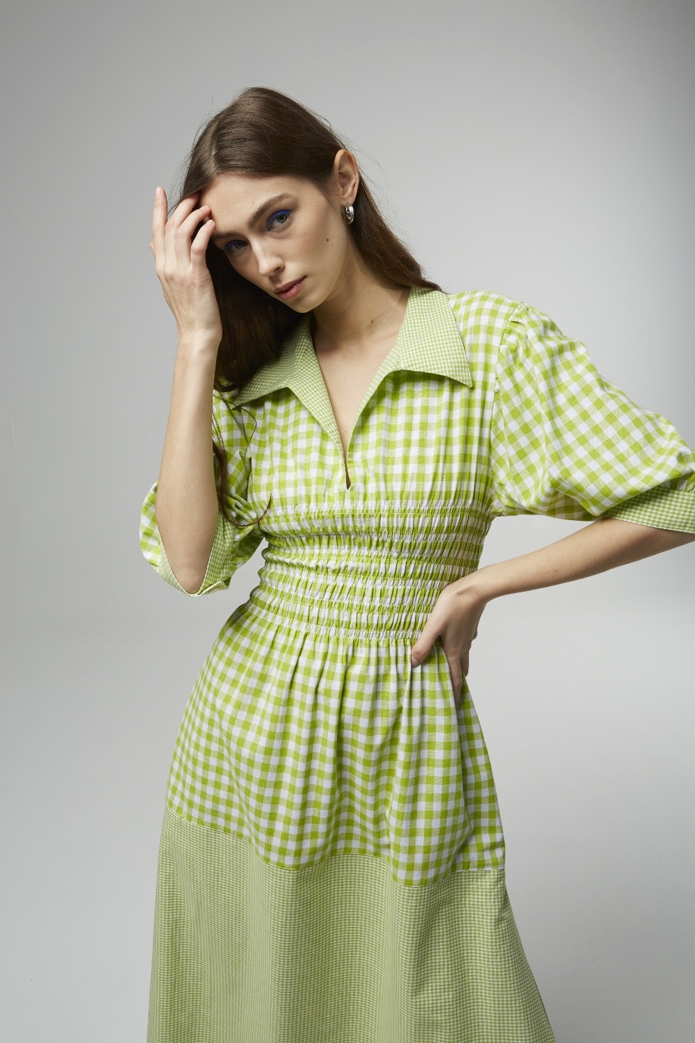 Offers NEVER ON SUNDAY CHECKERED DRESS