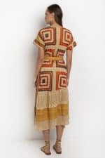 Greek Archaic Kori Crossover Caftan Dress