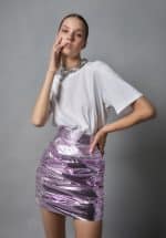 C. Manolo Shimmer Skirt