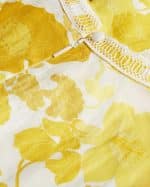 Clothing TED BAKER YELLOW LINEN MINI DRESS