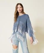 Twinset Cardigan With Fadeout Fringes