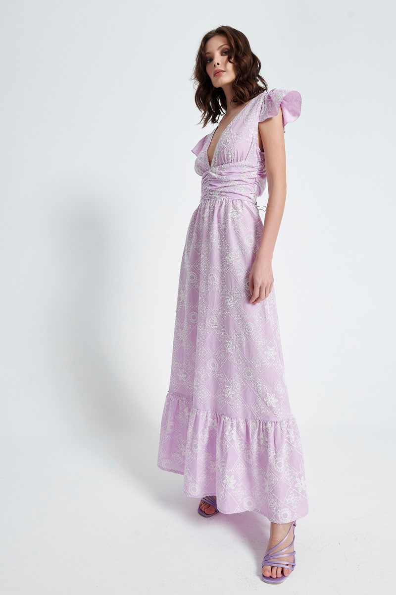 Spring summer 2022 BE YOU EMBROIDERED DRESS