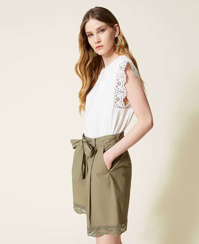 Spring summer 2022 TWINSET MIMETICO SHORTS