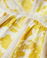 Clothing TED BAKER YELLOW LINEN MINI DRESS
