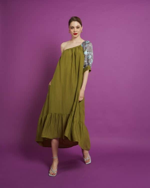 Spring summer 2022 NEMA CAFTAN DRESS WITH EMBROIDERY