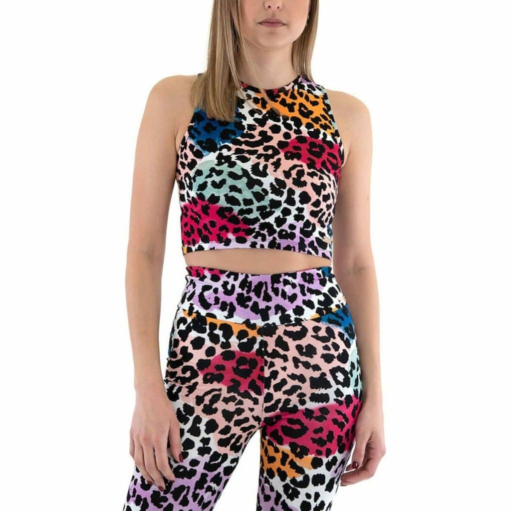 activewear KENDALL AND KYLIE ANIMAL PRINT BLS TANK TOP