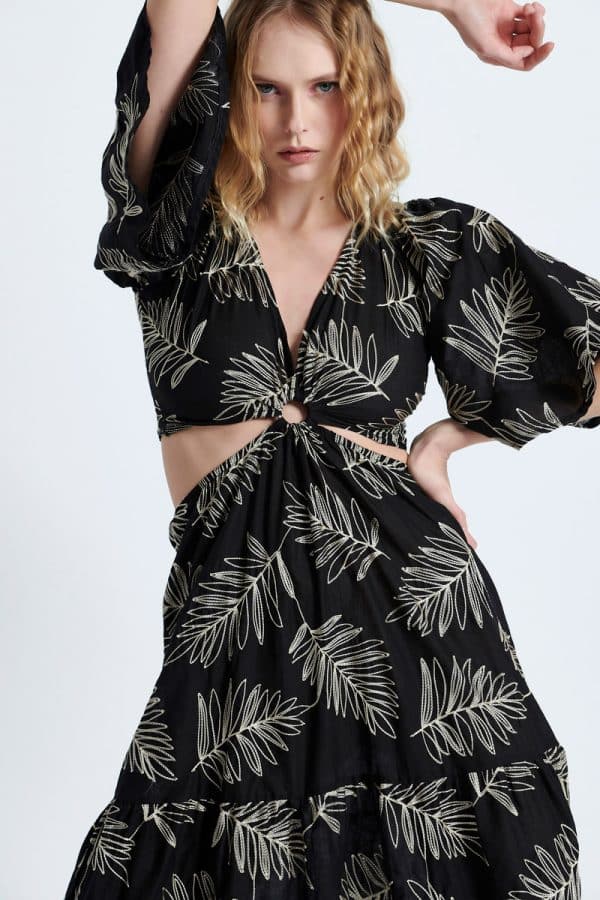 Spring summer 2022 BE YOU CUT OUT FLARE SLEEVED DRESS