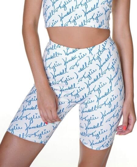 activewear KENDALL AND KYLIE LOGO ALL OVER BIKER LEGGINGS