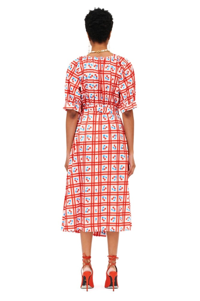 Spring summer 2022 WE ARE PICNIC WHITE WRAPPED MIDI DRESS