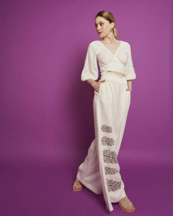 Spring summer 2022 NEMA LINEN WITH EMBROIDERY SET