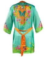 Katherina Loretta Garden Of Plenty Turquoise Kimono