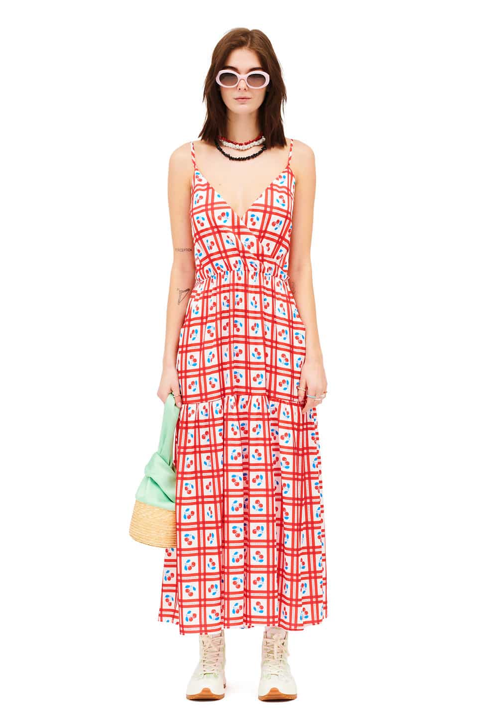 Clothing WE ARE PICNIC WHITE WRAPPED TIERED MAXI DRESS